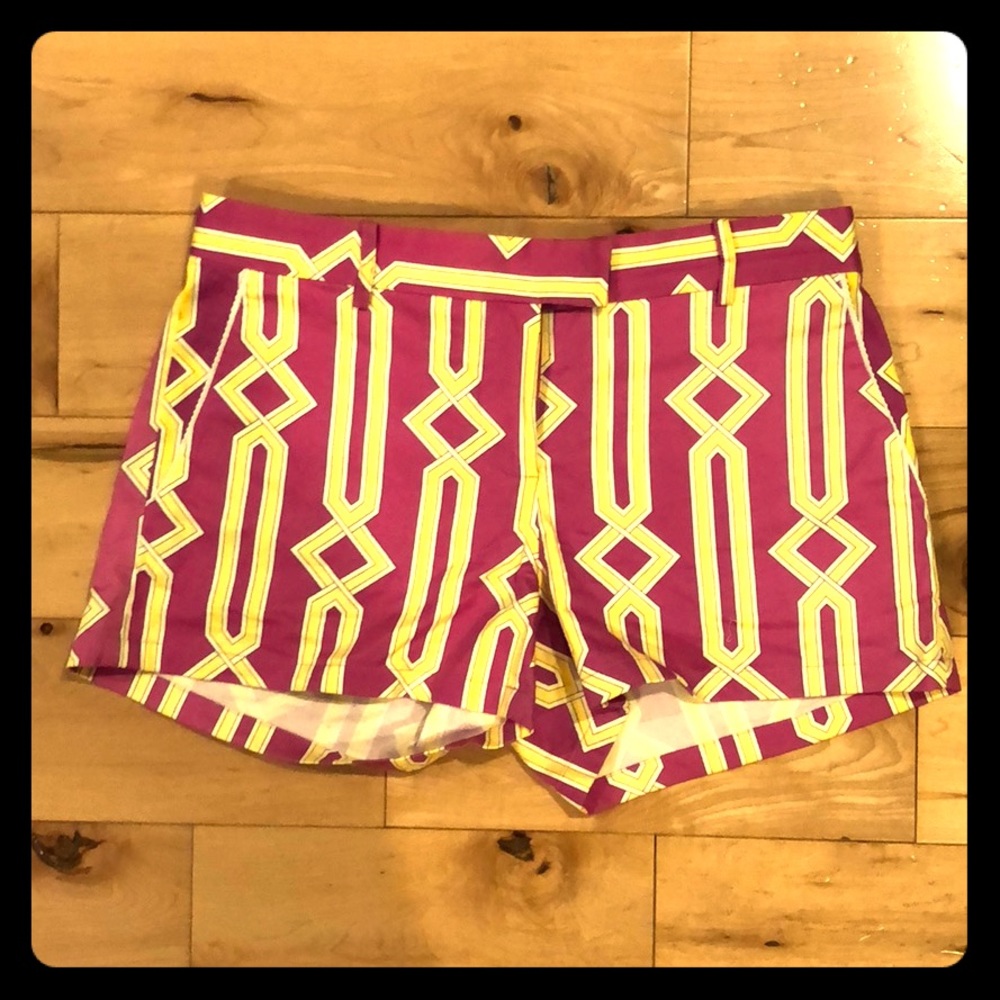 Pink patterned shorts